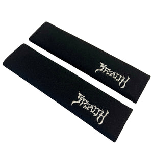 Metal Logo Seat Belt Covers [BLACK]