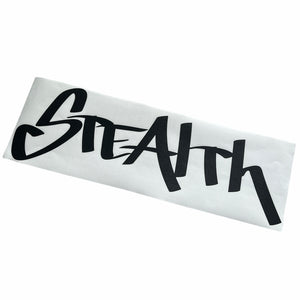 STEALTH Graffiti Support Banner Matte Black